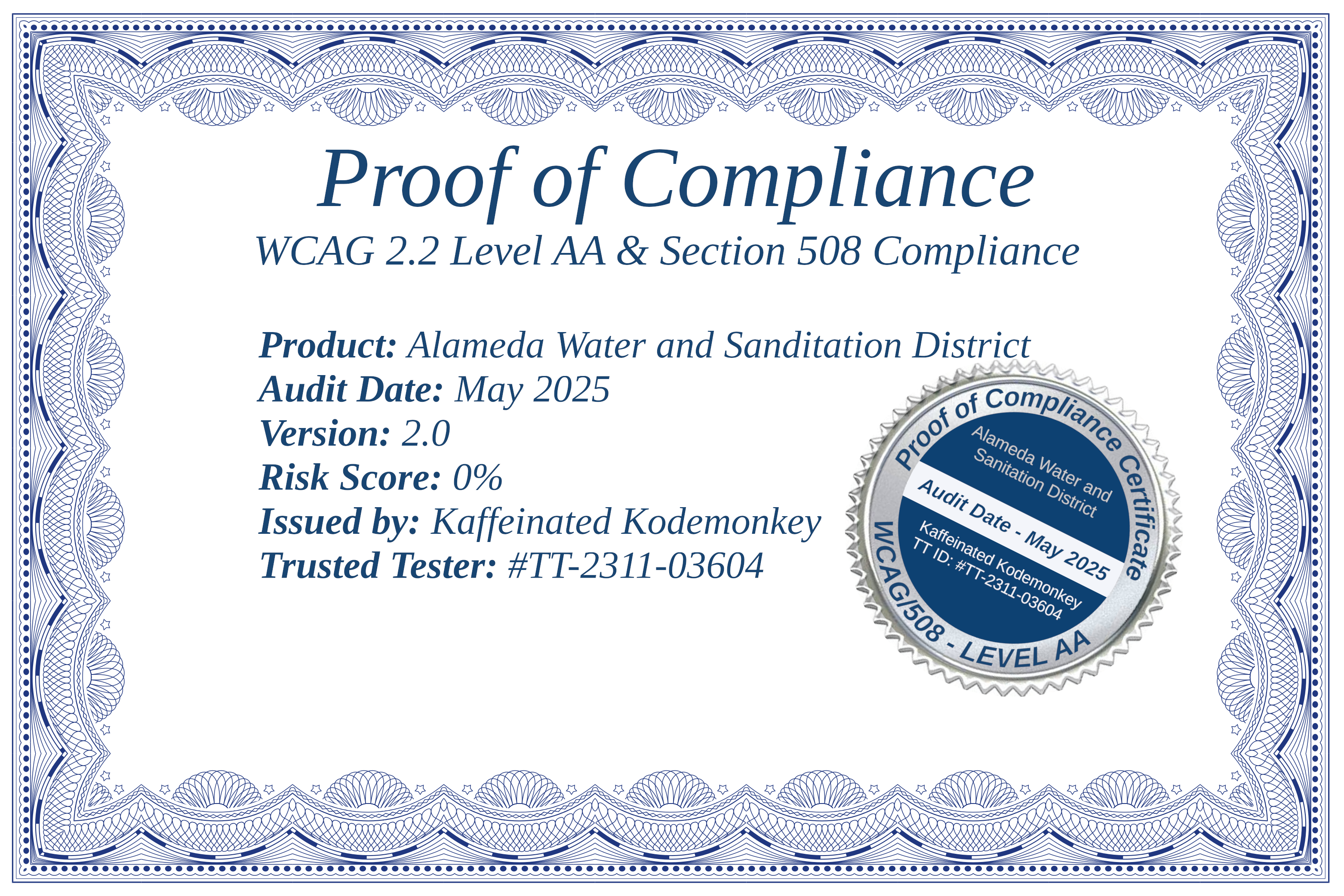 POCC - A11y Compliance Audit May 2025
